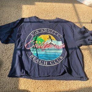 super cute Los Angeles beach club cropped top.